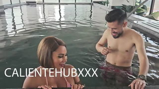 Gali Diva poolside with Tigre erotic porn