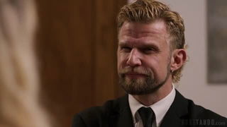 Megan Mistakes in suit and tie hardcore sex