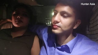 Hunter Asia car selfie naked sex video