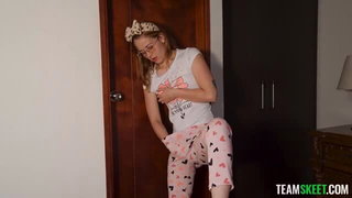Lesly Evans glasses striptease hardcore sex