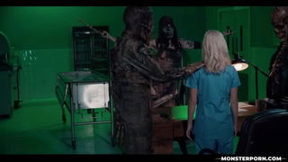 Emma Rosie zombie nurse threesome nude sex video