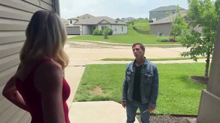 TallGirlAlli red dress confrontation nude porn video
