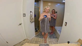 Cherry Bomb shower towel selfie uncensored