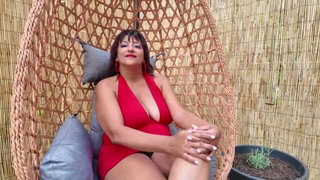 Sonia mature in red dress nude porn video